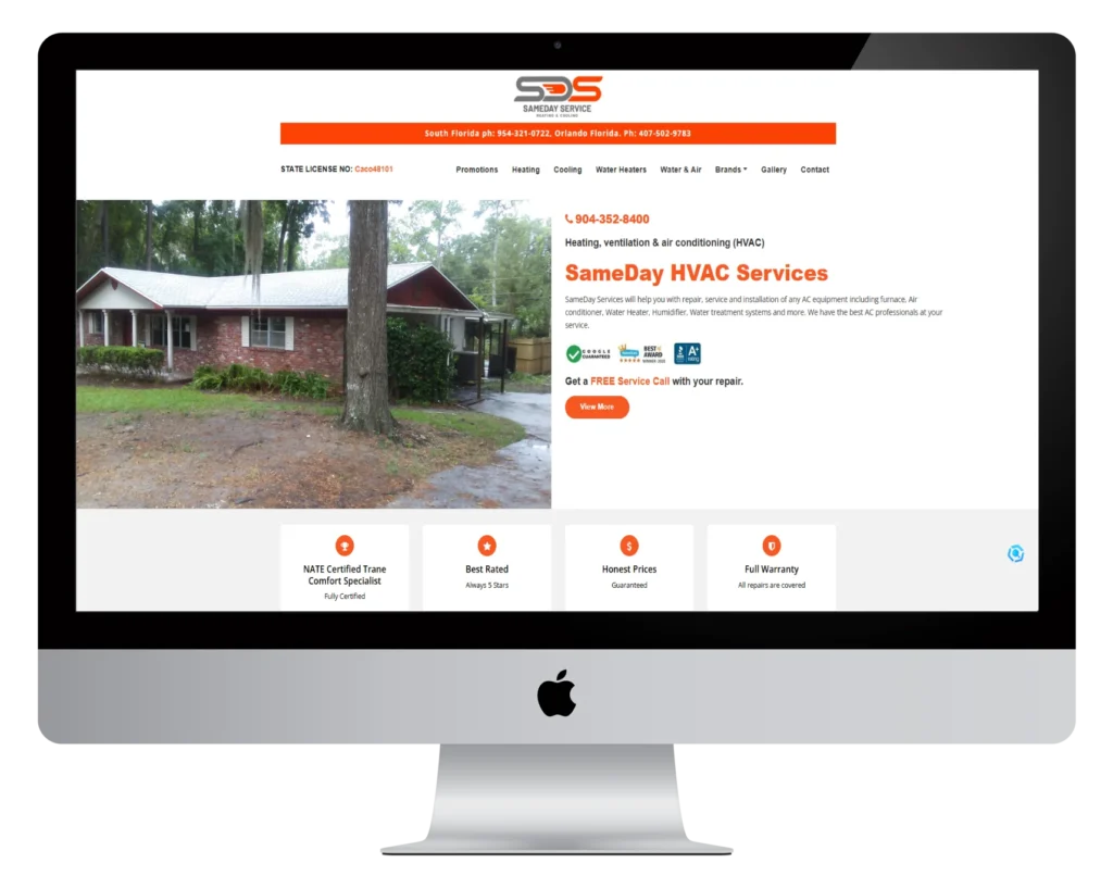 Same Day Service Hvac