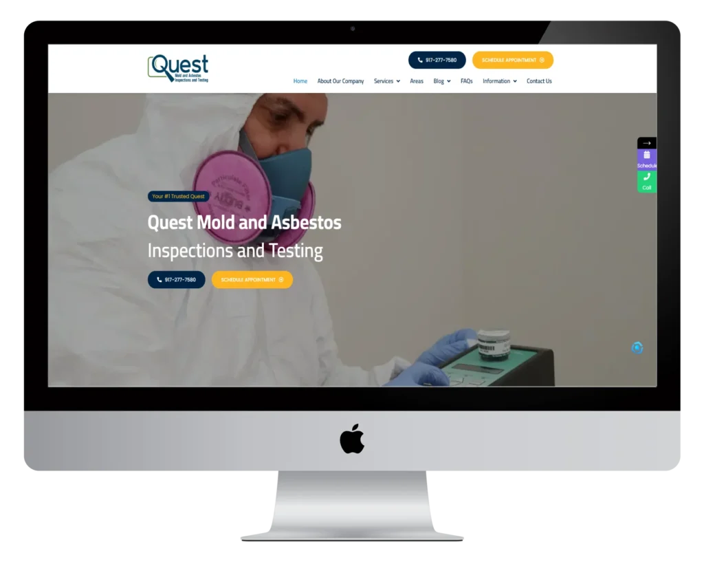 Quest Mold and Asbestos Inspections and Testing